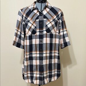 Duluth Trading Co‎ Black and White Tunic